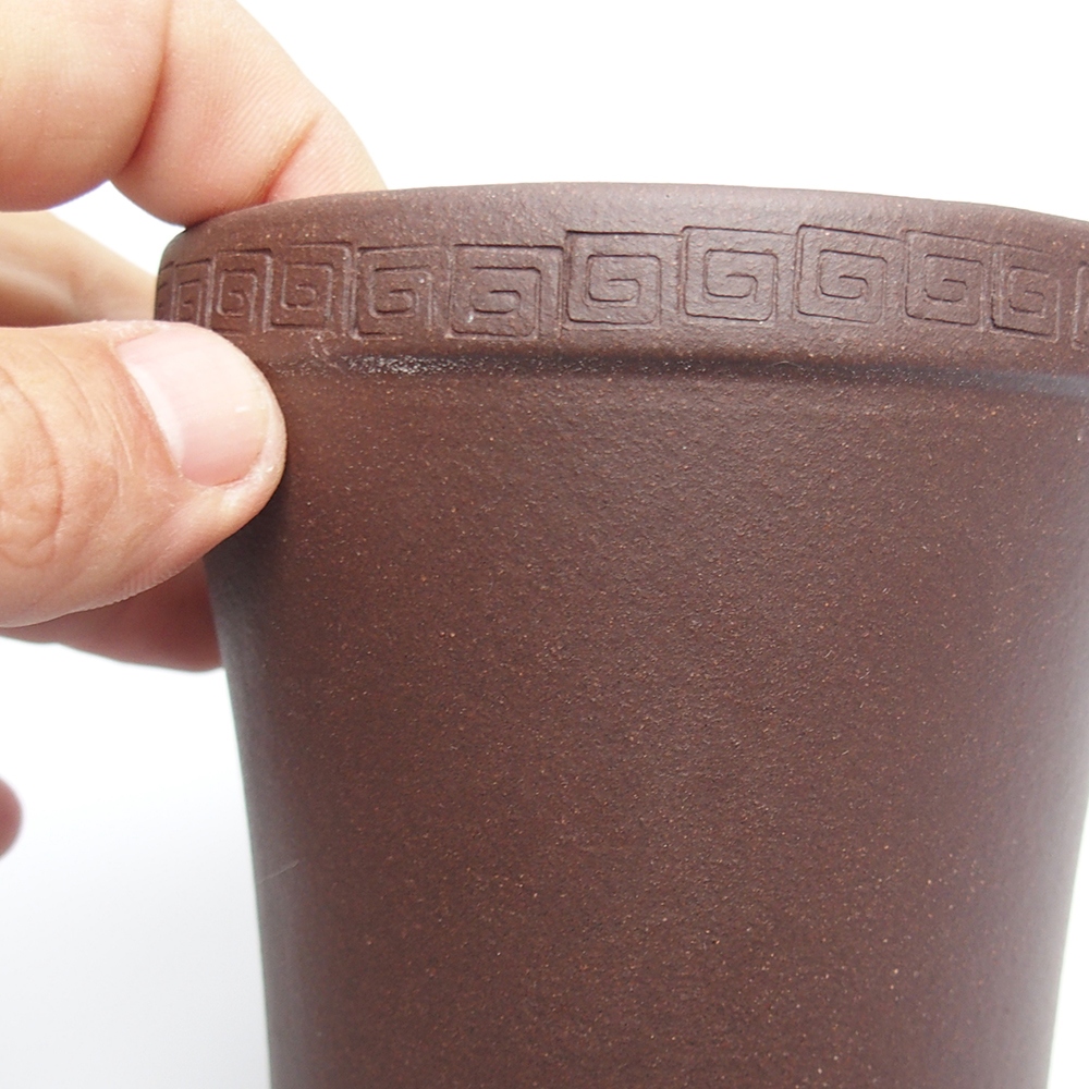 Schale 11 x 11 x 12 cm braun