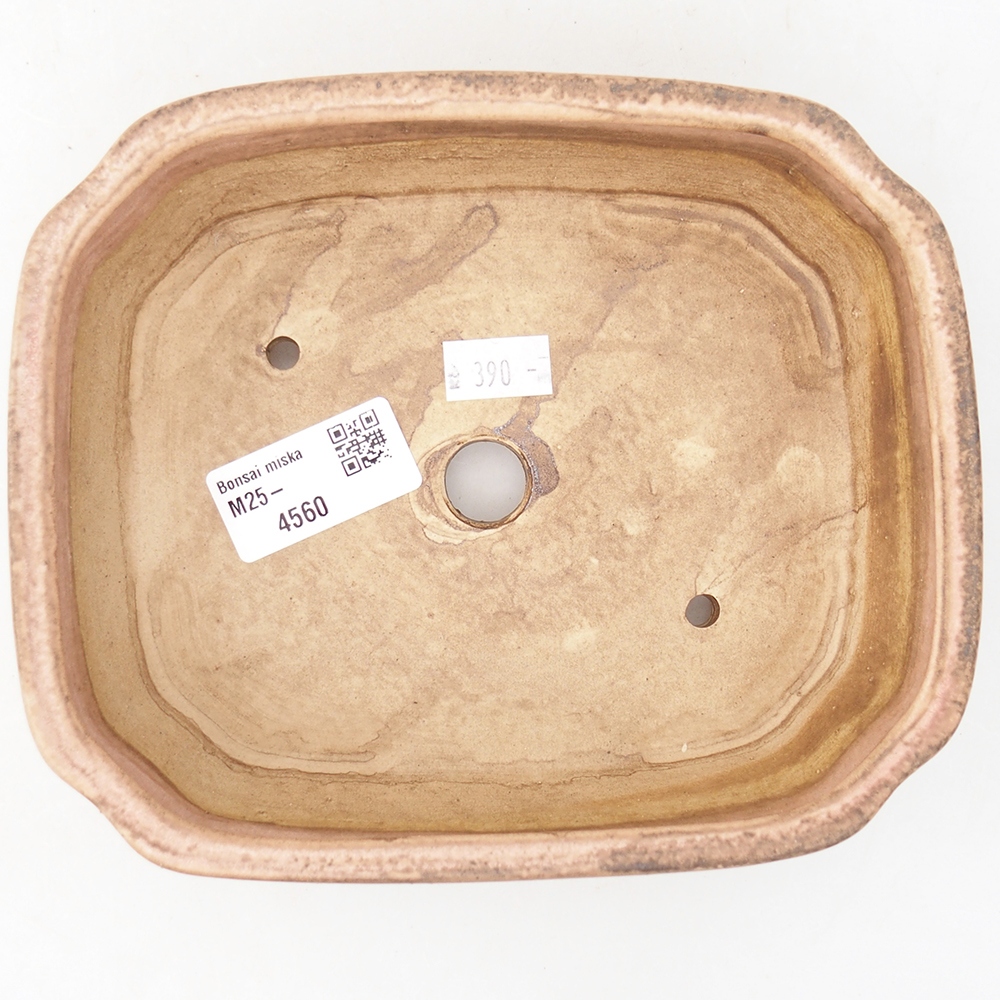 Bonsaischale aus Keramik 17 x 14,5 x 5 cm, rosa