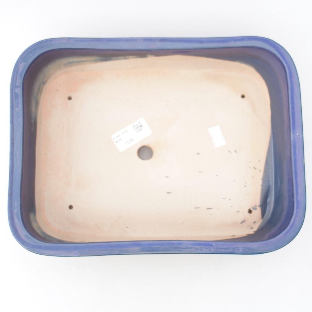 Bonsaischale aus Keramik 27,5 x 20,5 x 7,5 cm, Farbe blau