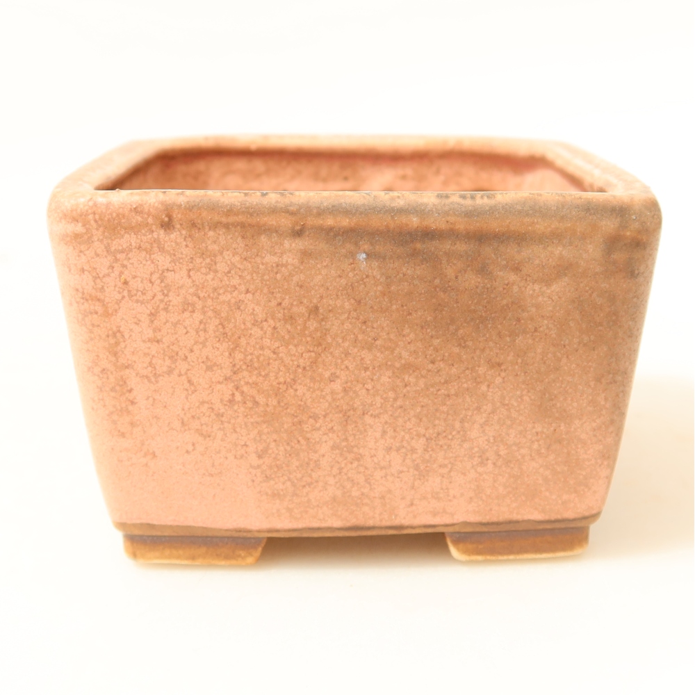Bonsaischale aus Keramik 8,5 x 8,5 x 5,5 cm, rosa