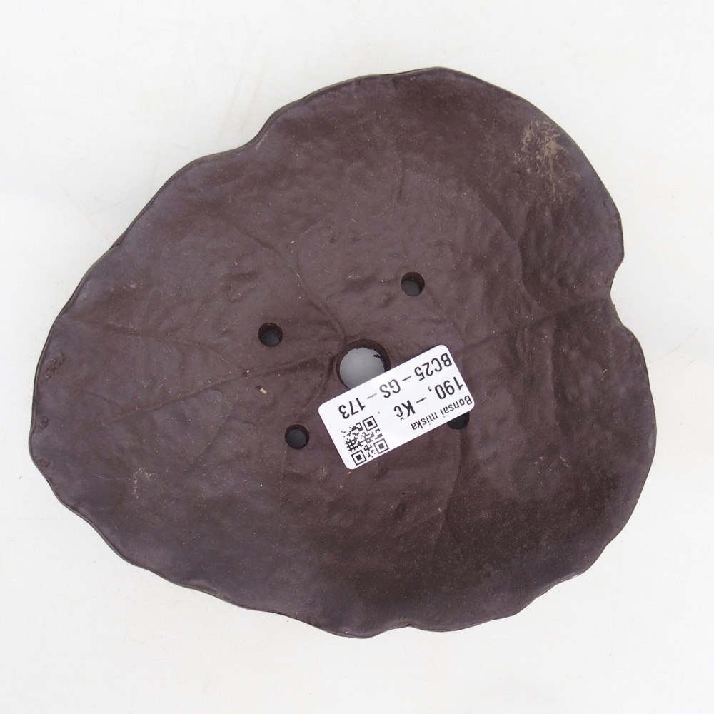 Keramikschale 16 x 14,5 x 4 cm , Farbe braun