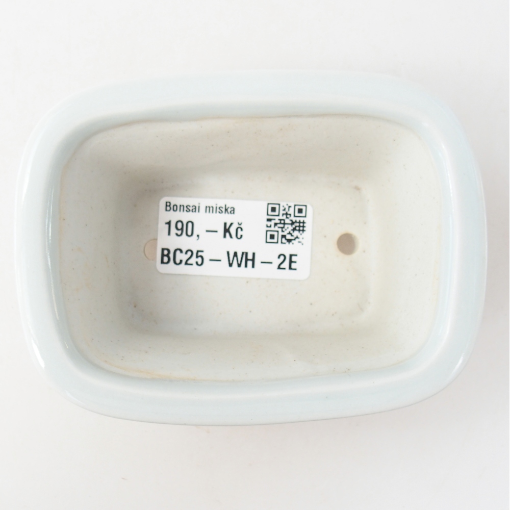 Mini-Bonsaischale 10 x 7,5 x 4 cm, Farbe weiß