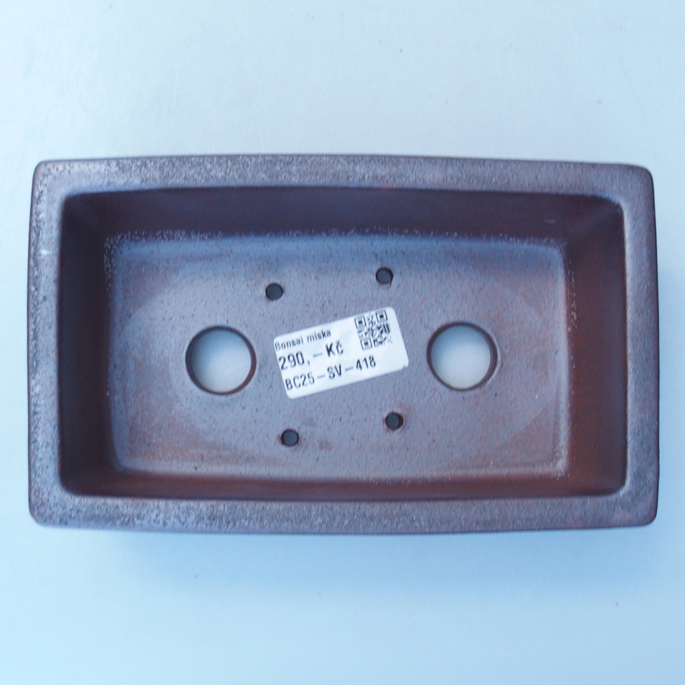 Schale 17,5 x 10,5 x 6 cm braun