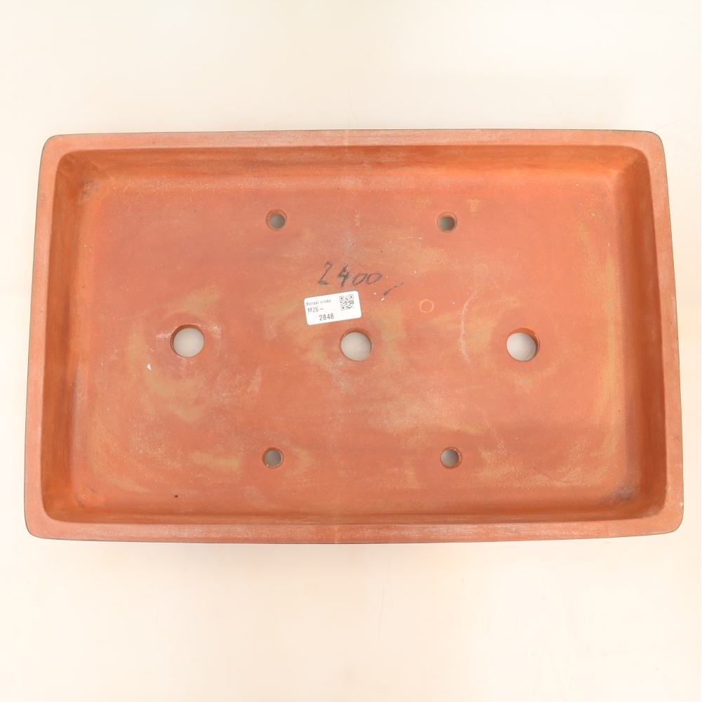 Keramikschale  45 x 29 x 6,5 cm, Farbe: Ziegelrot – NUR PERSÖNLICHE ABHOLUNG oder Transport auf Paletten