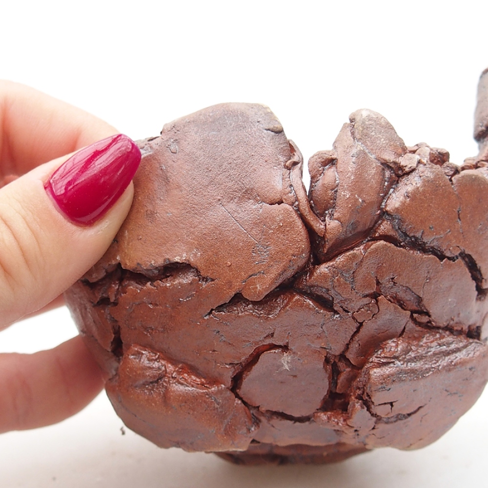 Keramikschale 10 x 9 x 7 cm , Farbe braun