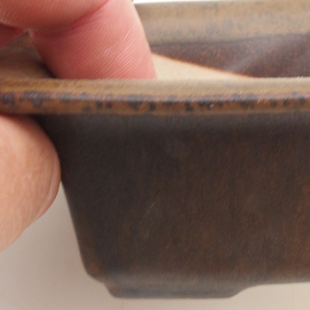 Bonsaischale H11 - 11,5 x 10 x 4 cm - braun