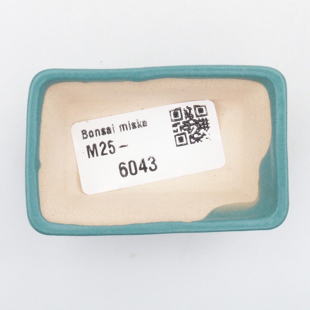 Bonsaischale aus Keramik 6,5 x 5,5 x 4 cm, Farbe blau