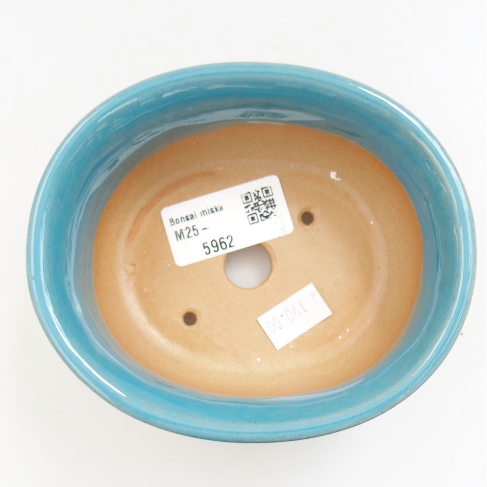 Bonsaischale aus Keramik 15,5 x 12 x 6 cm, Farbe blau