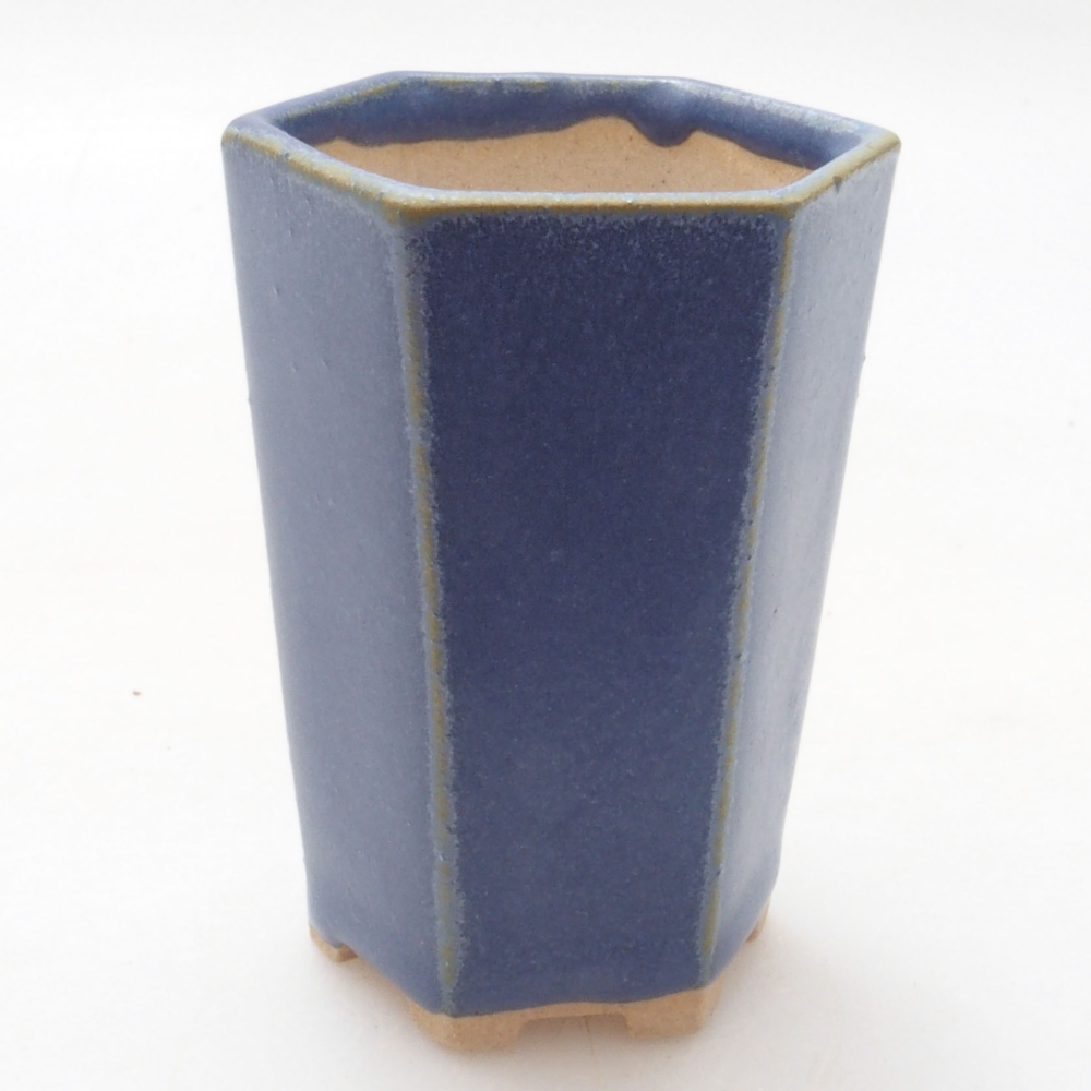 Mini-Bonsaischale 4,5 x 4,5 x 6,5 cm, Farbe blau