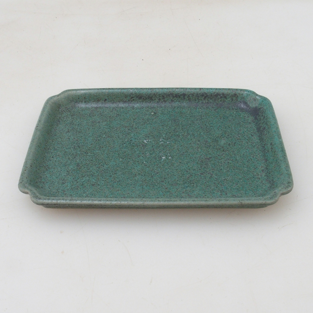 Bonsai Untersetzer Rechteck D5-S - 11,5 x 8,5 x 1 cm - grün