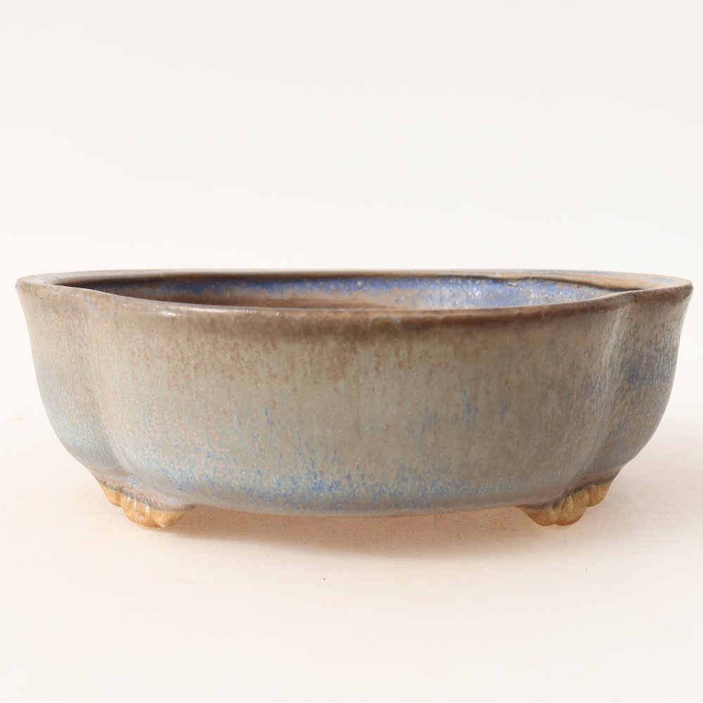 Bonsaischale aus Keramik 17 x 15,5 x 5,5 cm, Farbe blau