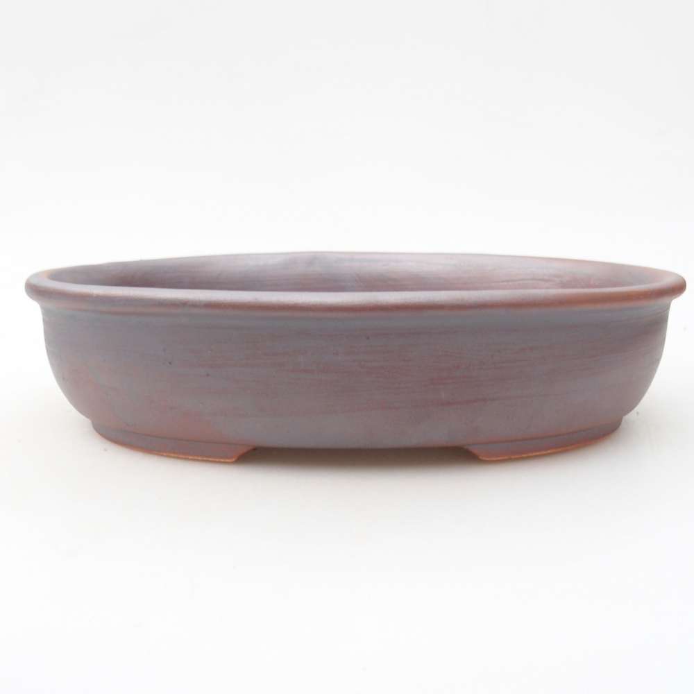 Bonsaischale aus Keramik 22 x 17 x 5 cm, metallfarben