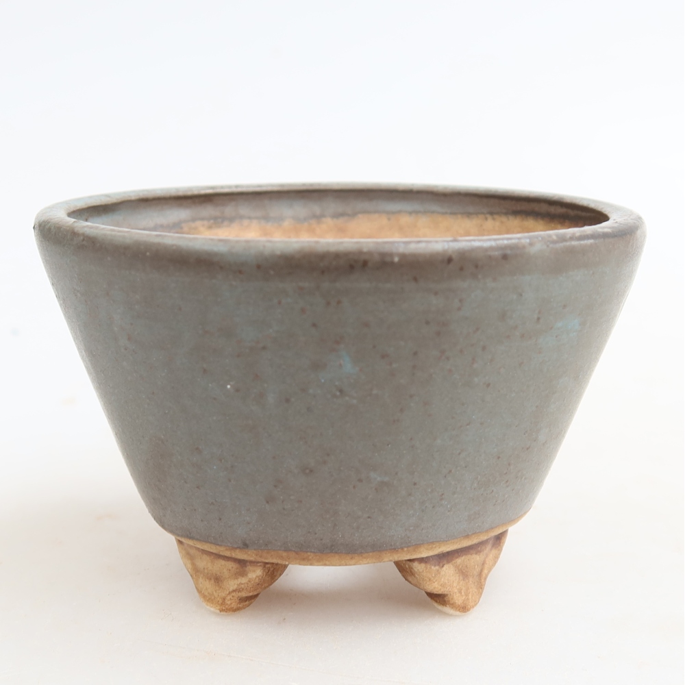 Bonsaischale aus Keramik 8,5 x 8,5 x 5 cm, Farbe blau