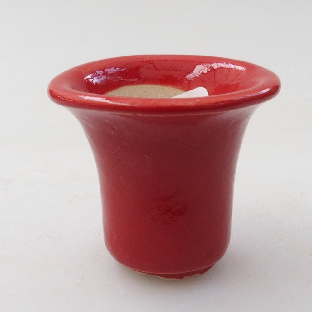 Mini-Bonsaischale 4 x 4 x 4 cm, Farbe rot
