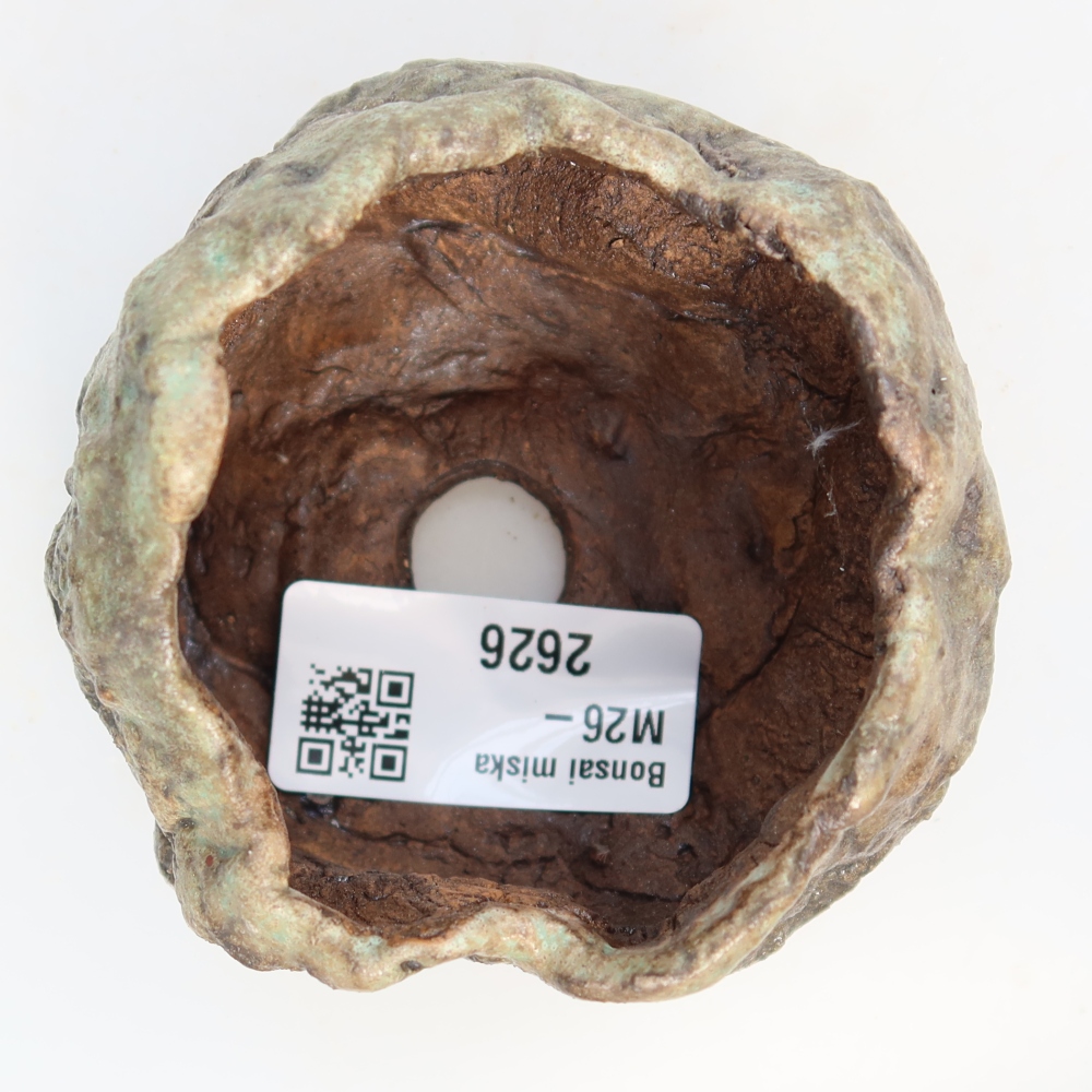 Keramikschale 7 x 7 x 5,5 cm , Farbe grün