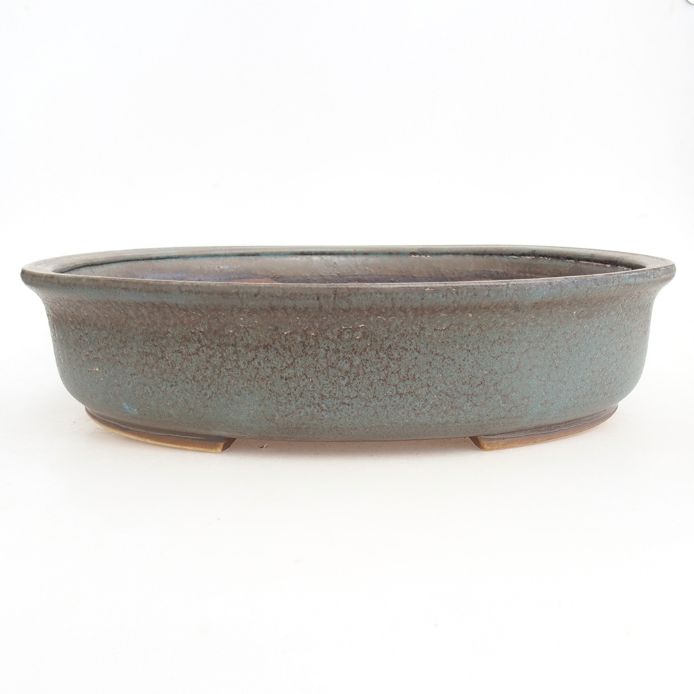 Bonsaischale aus Keramik 32,5 x 28 x 7,5 cm, Farbe blau