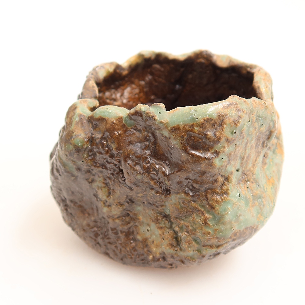 Keramikschale  6 x 5 x 6 cm, Farbe: grün
