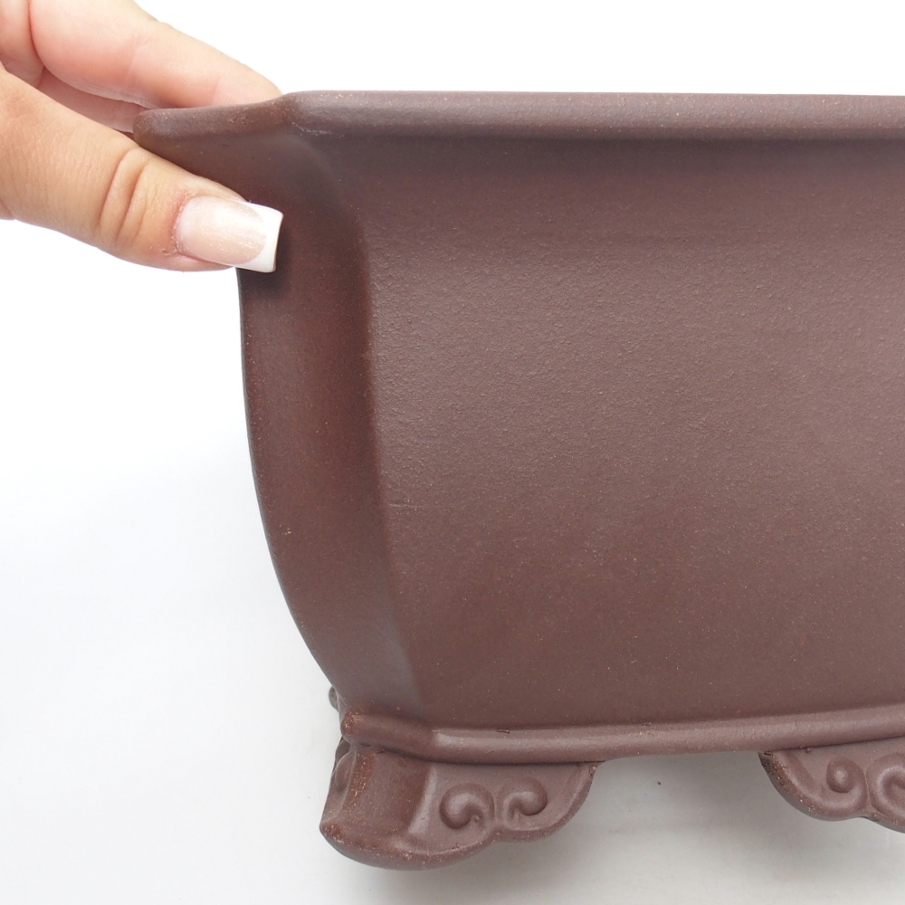 Schale 20,5 x 20,5 x 14 cm braun