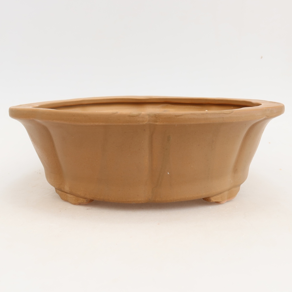 Bonsaischale aus Keramik 26 x 26 x 8 cm, braun