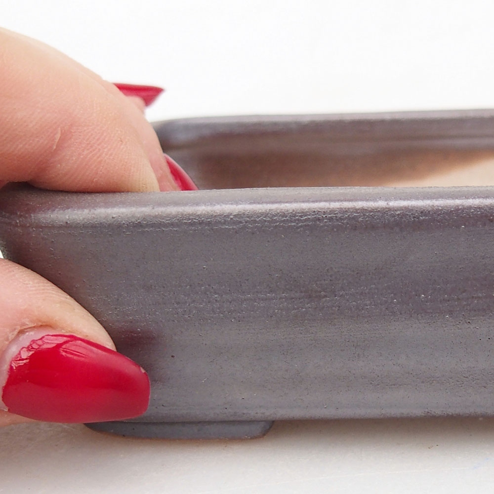 Bonsaischale aus Keramik 125 x 10 x 3 cm, braun