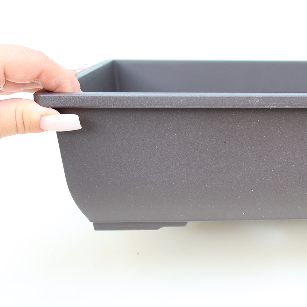 Bonsai-Schale aus Kunststoff MP-7, braun – 34 x 26 x 10 cm