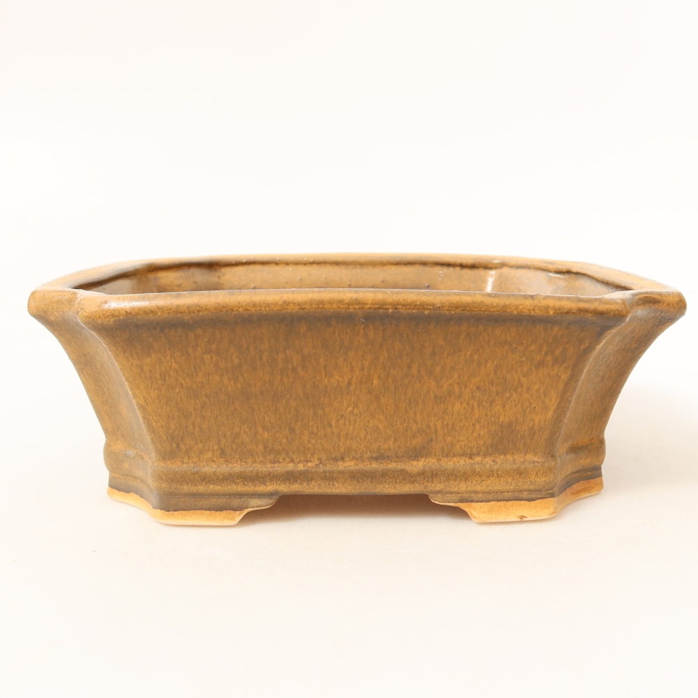 Keramik-Bonsai-Schale 18 x 15 x 6 cm, Farbe: Rosa