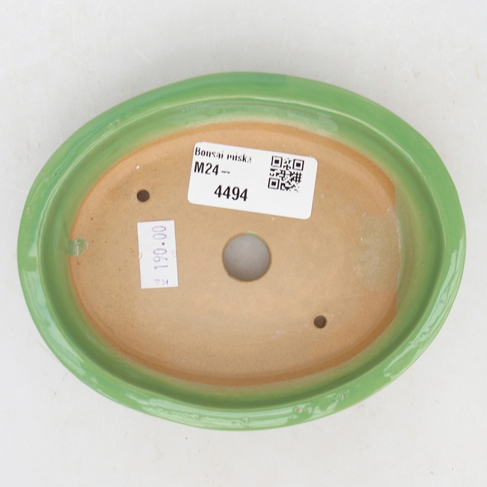 Bonsaischale aus Keramik 13 x 10,5 x 3 cm, grün