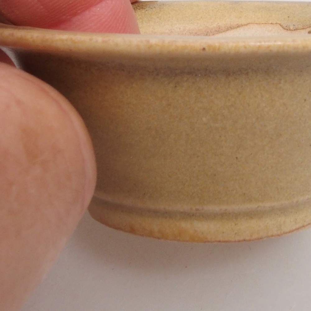 Mini-Bonsaischale 7 x 7 x 2,5 cm, braun