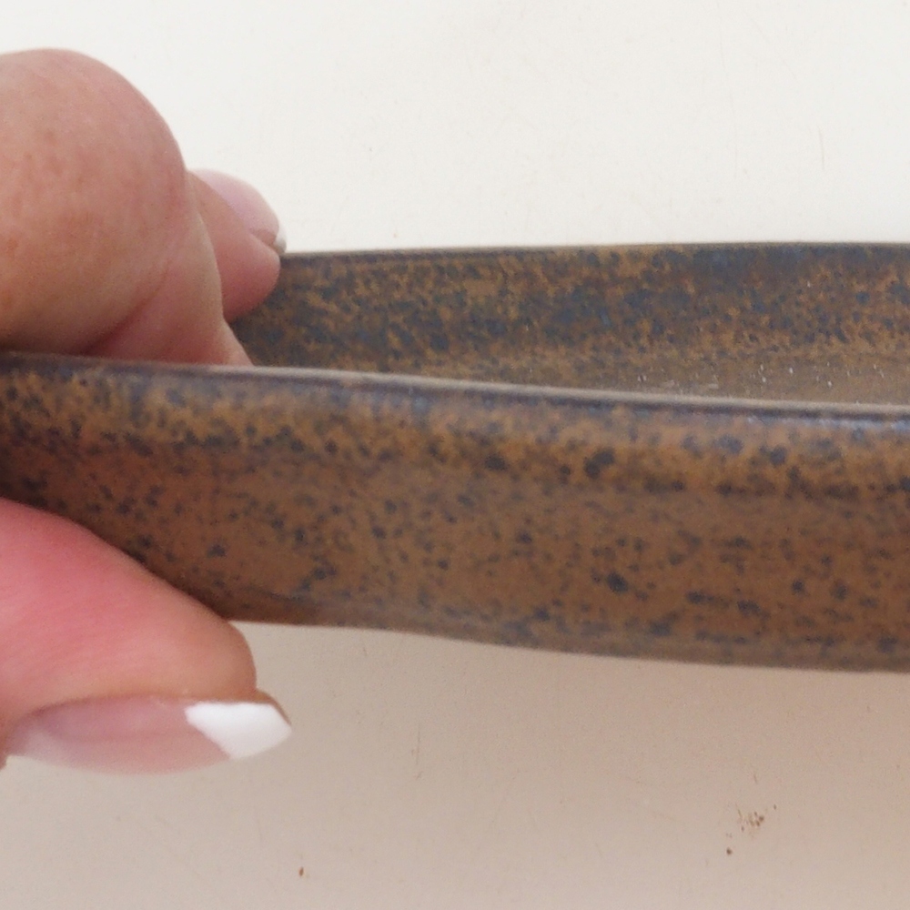 Keramikschale H75 - 18,5 x 13 x 1,5 cm - braun