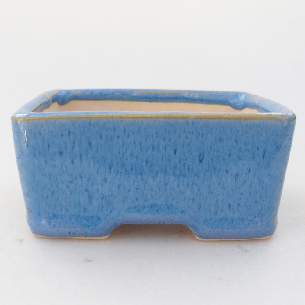 Bonsaischale aus Keramik 9 x 7 x 4 cm, Farbe blau