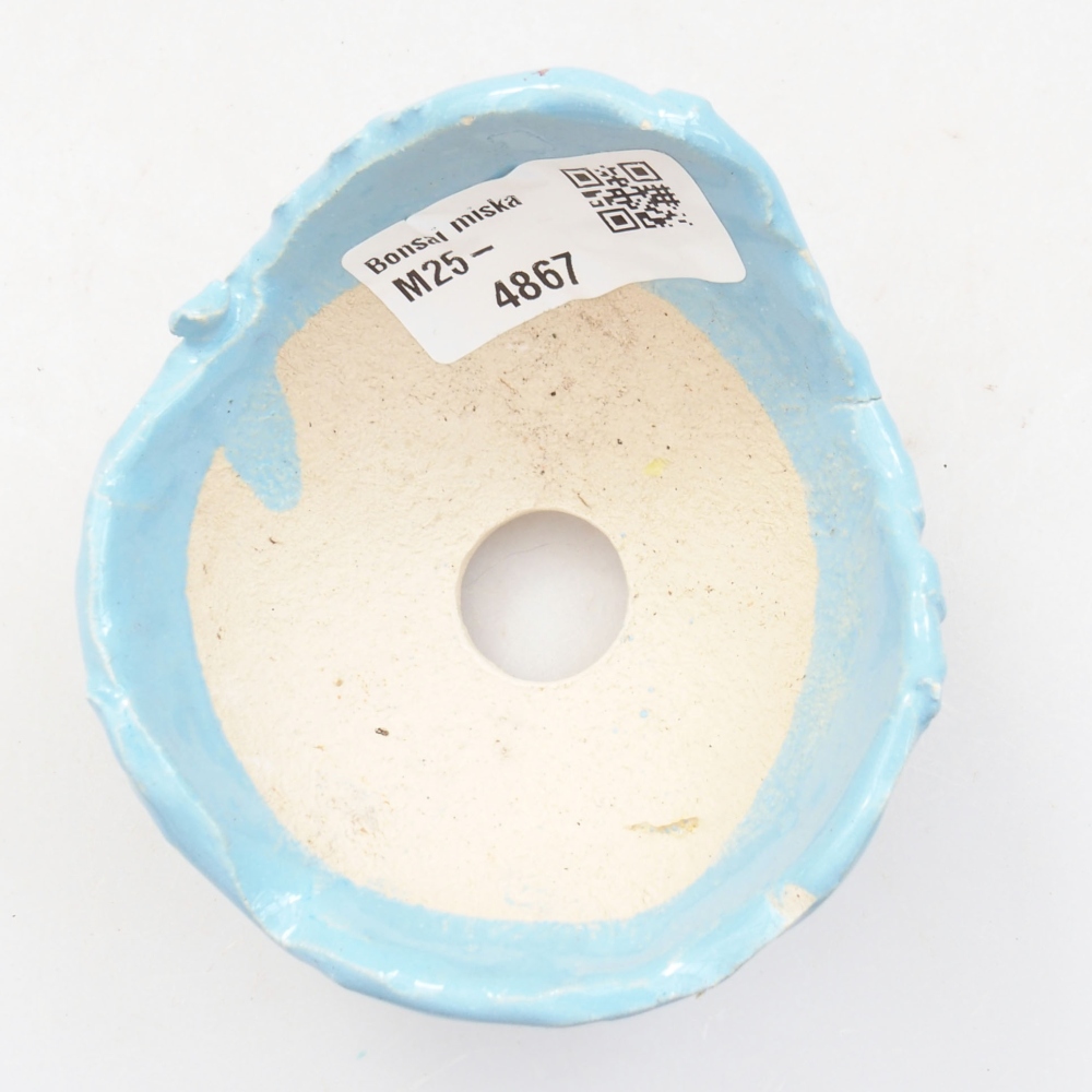 Keramikschale 7,5 x 7,5x 5 cm , Farbe blau