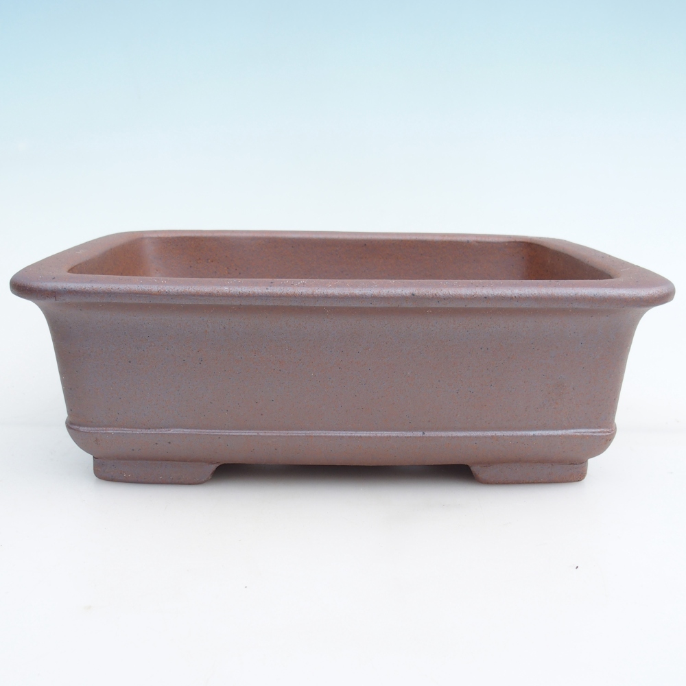 Bonsaischale aus Keramik 29 x 21,5 x 9,5 cm, metallfarben