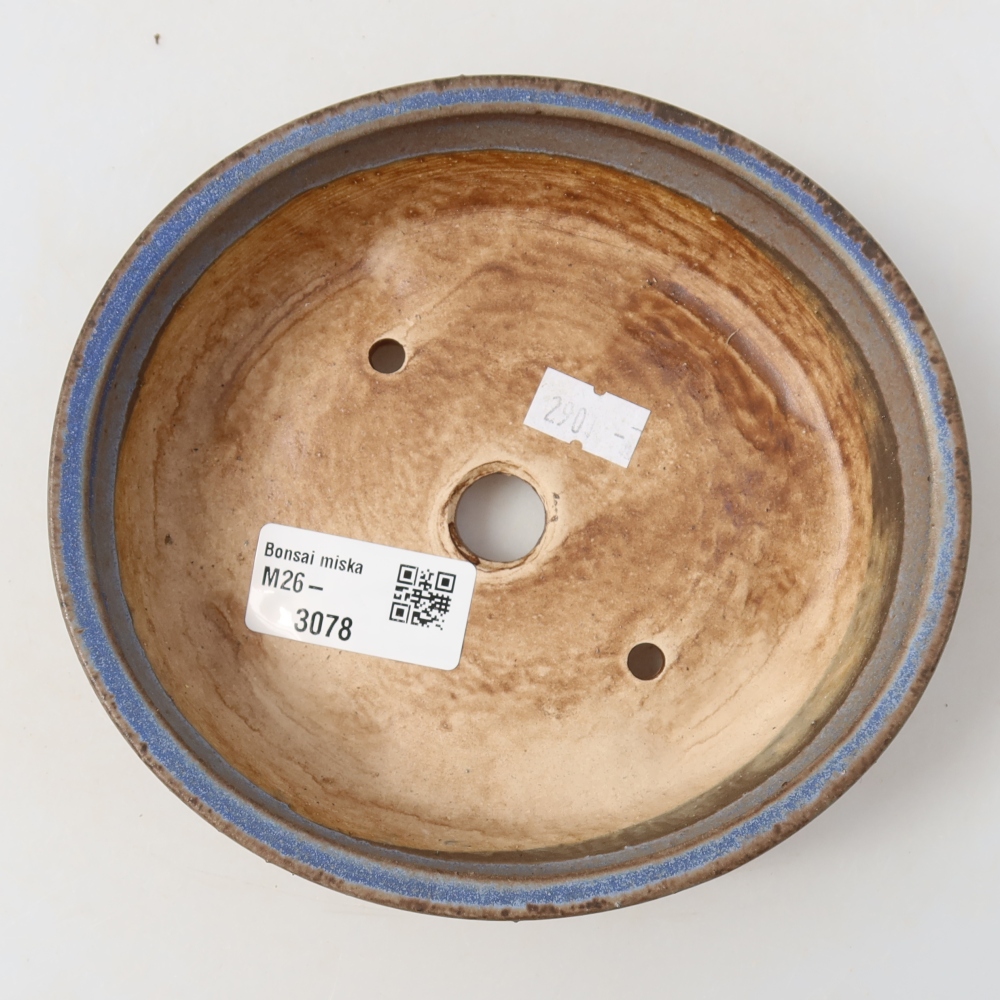 Keramik-Bonsai-Schale 15 x 14 x 4 cm, Farbe: Blau