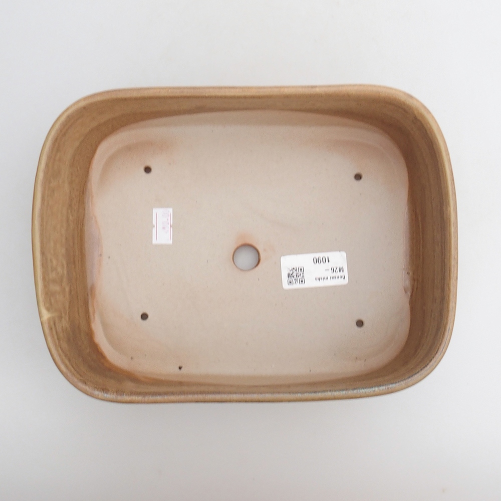 Bonsaischale aus Keramik 23 x 17 x 7,5 cm, braun