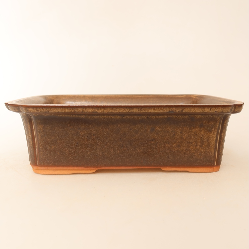 Keramikschale  20 x 15,5 x 5,5 cm, Farbe: braun