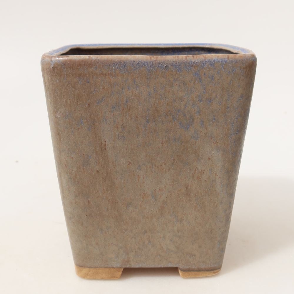 Keramik-Bonsai-Schale 10,5 x 10,5 x 12 cm, Farbe: Blau