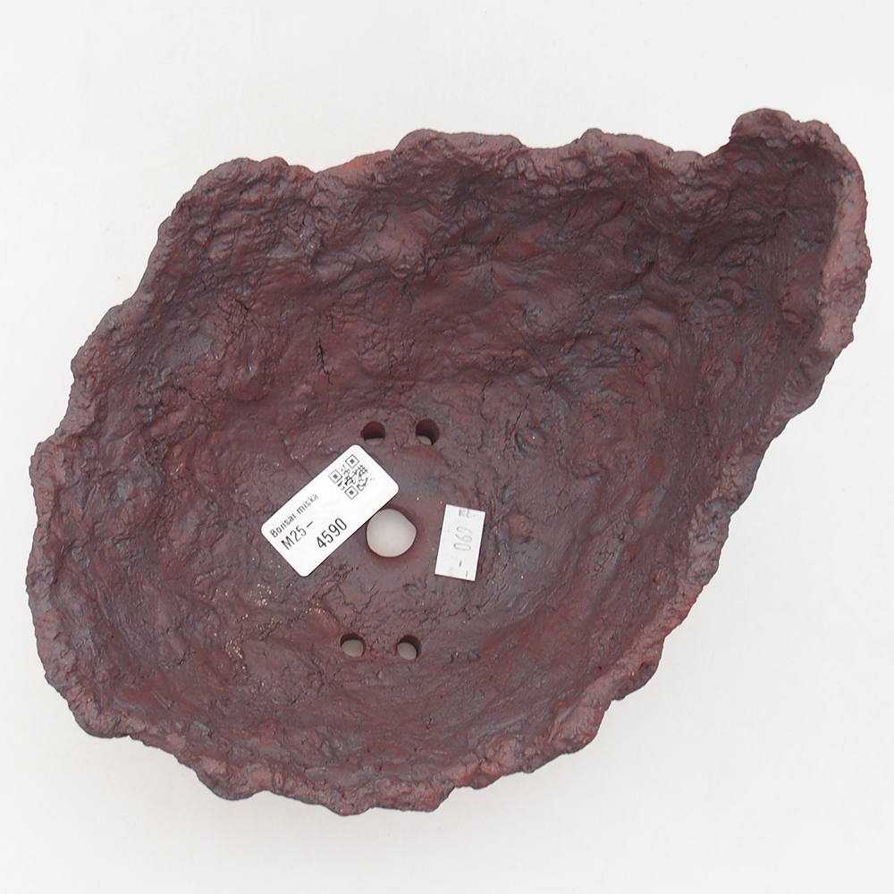 Keramikschale 19 x 17 x 15 cm , Farbe braun