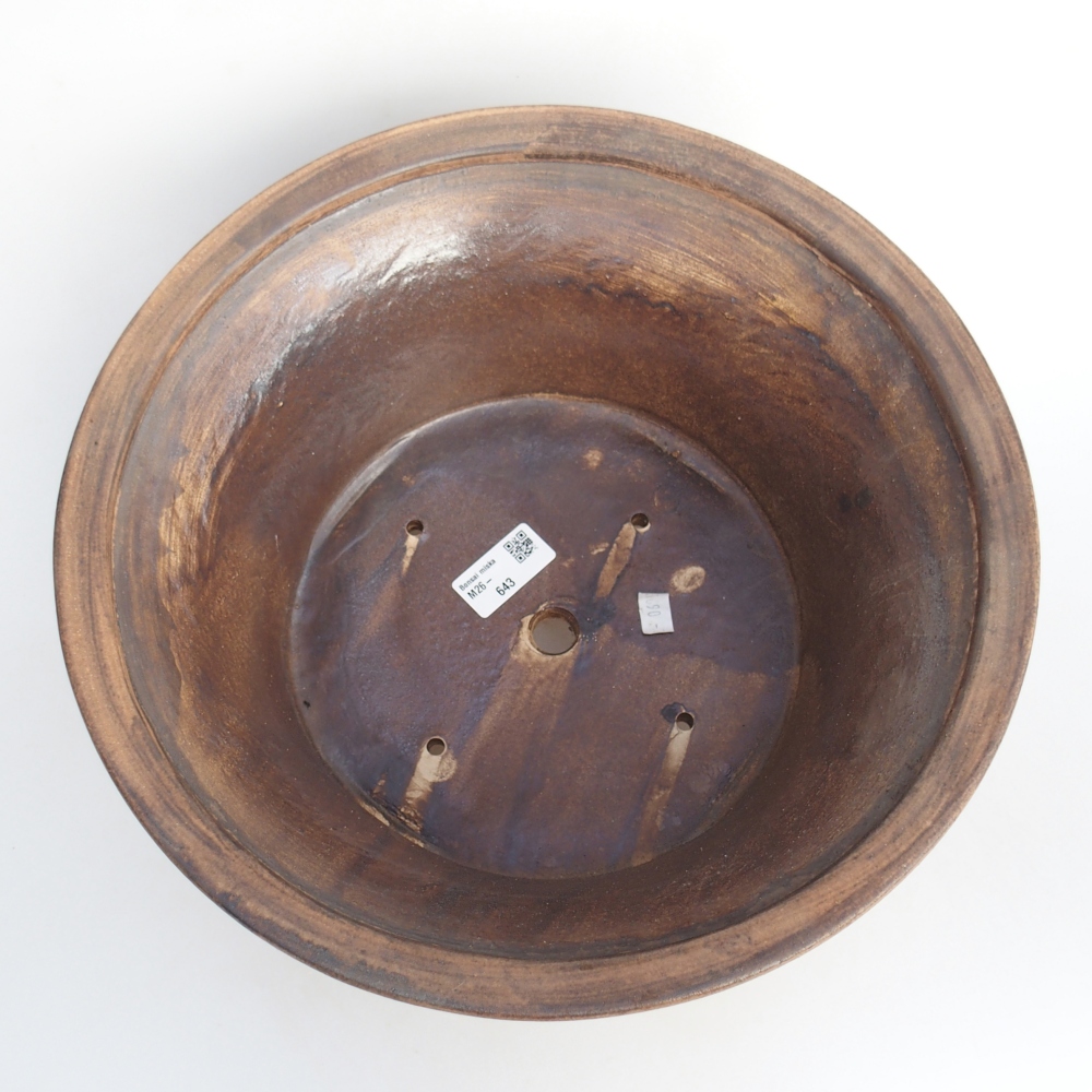 Bonsaischale aus Keramik 31,5 x 31,5 x 14 cm, rosa