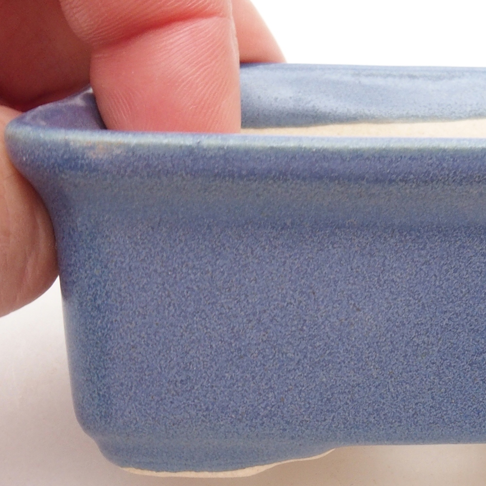 Mini-Bonsaischale 8 x 6 x 3,5 cm, Farbe blau