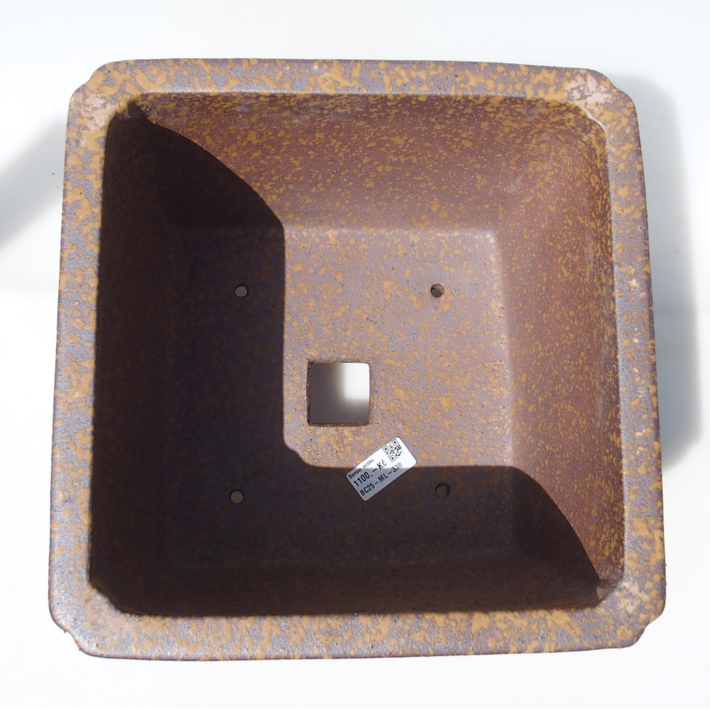 Schale 27,5 x 27,5 x 22,5 cm braun