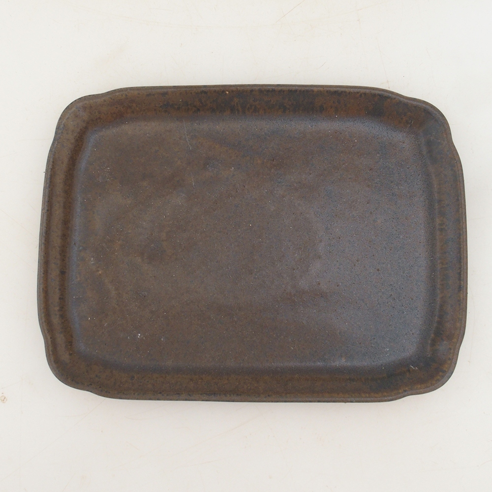 Keramikschale H50 - 18 x 13 x 1 cm - braun