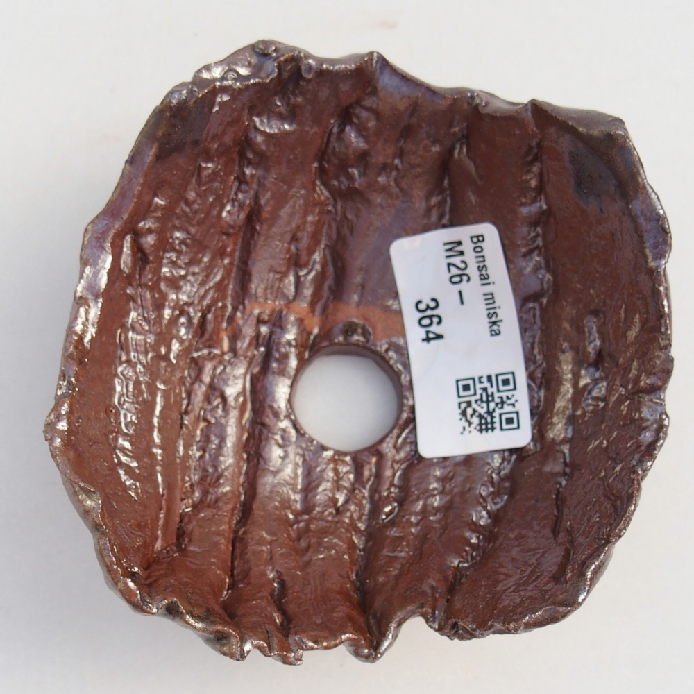 Keramikschale 9 x 9 x 5 cm , Farbe braun