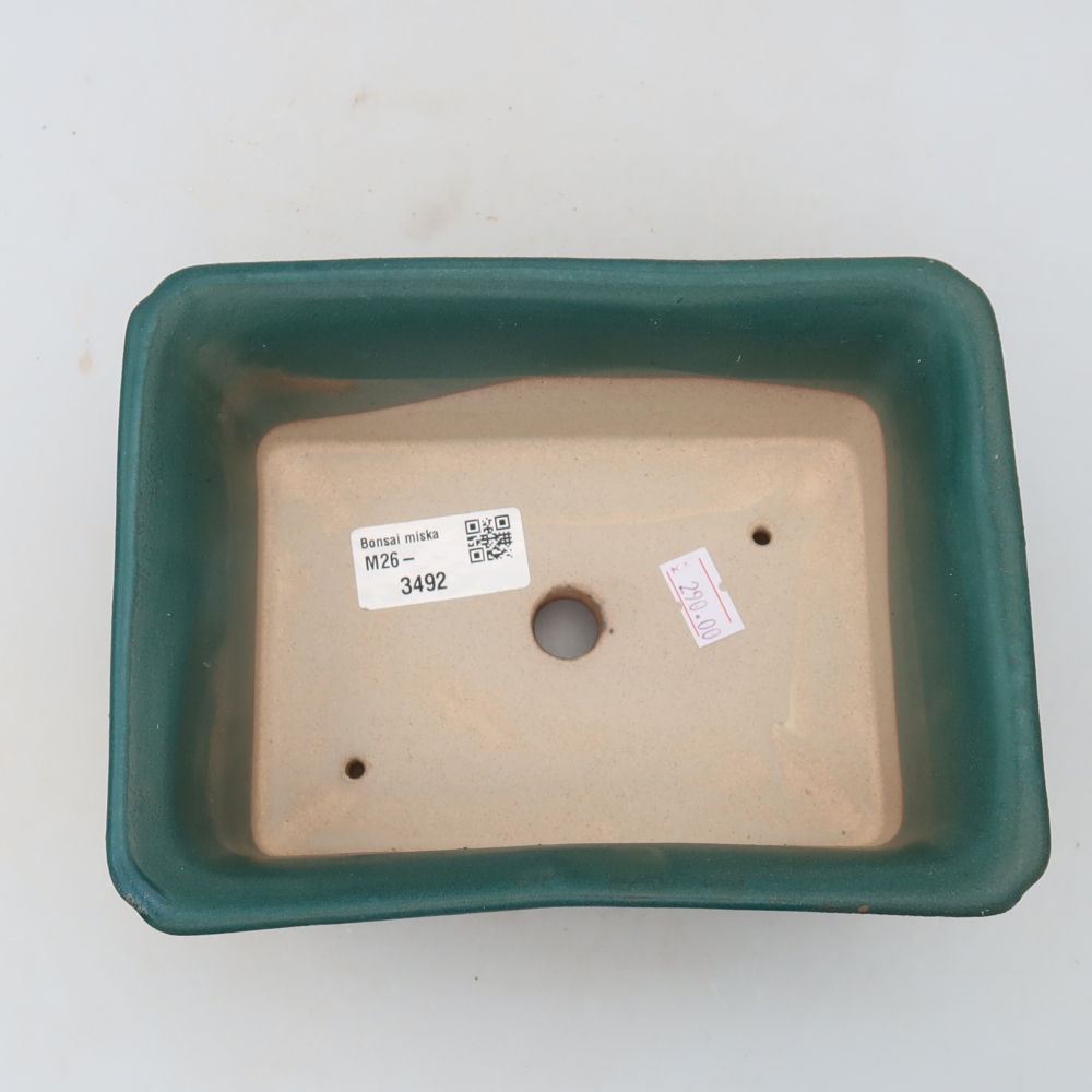 Keramik-Bonsai-Schale 18 x 13,5 x 7,5 cm, Farbe: Blau