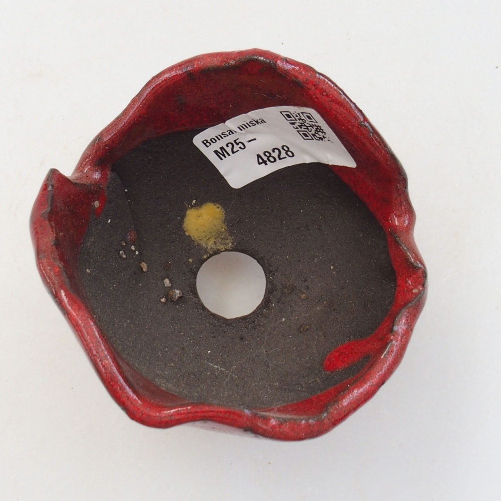 Keramikschale 8 x 7 x 6 cm , Farbe rot