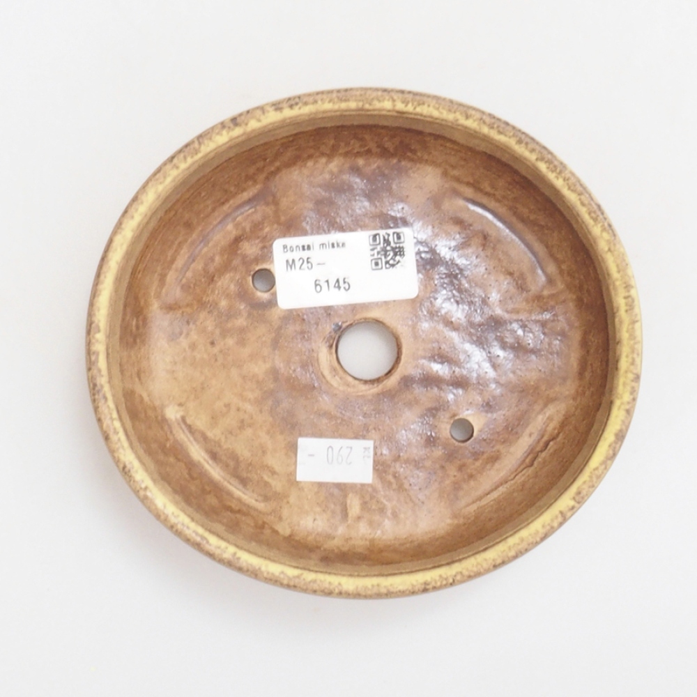 Bonsaischale aus Keramik 10 x 8,5 x 4 cm, braun