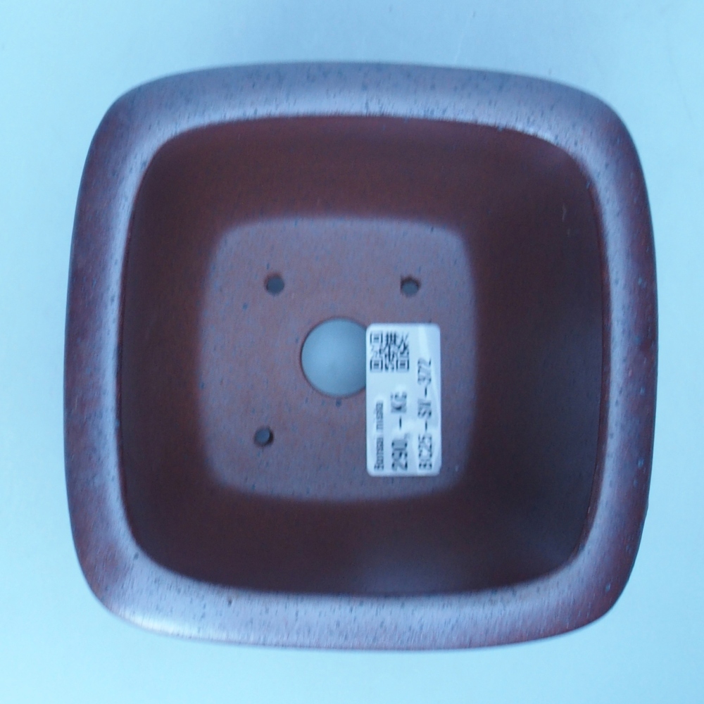 Schale 12,5 x 12,5 x 10 cm braun