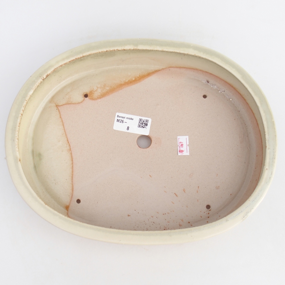 Bonsaischale aus Keramik 27 x 21 x 5,5 cm, grün