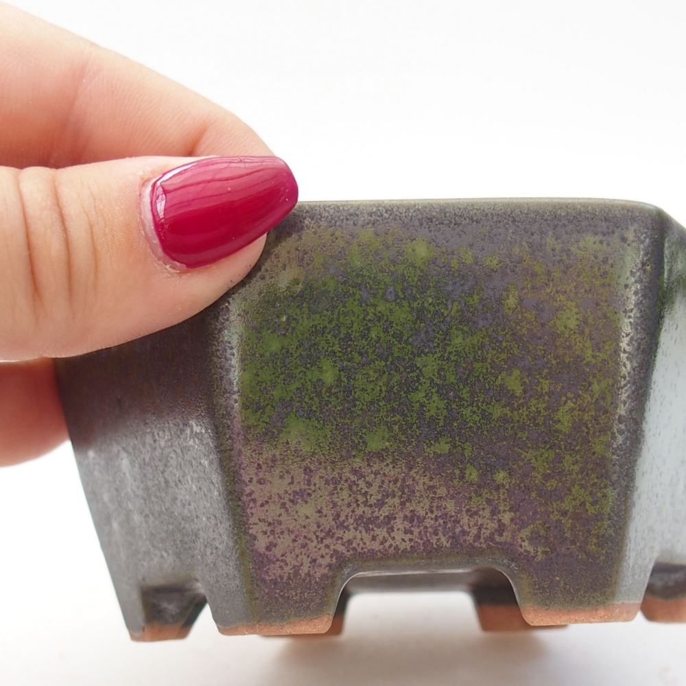 Bonsaischale aus Keramik 10 x 9 x 5 cm, grün