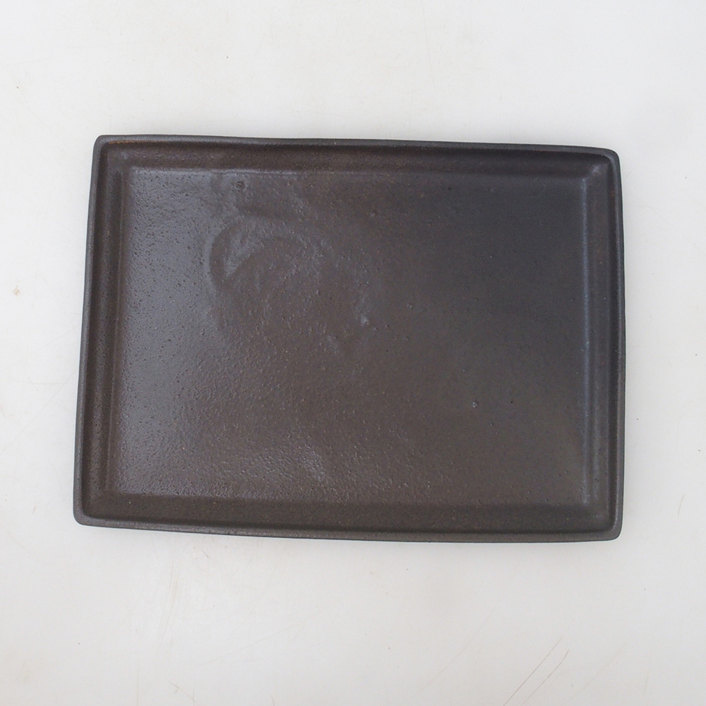 Bonsai Untersetzer Rechteck 22,5 x 17 x 1,5 cm - braun