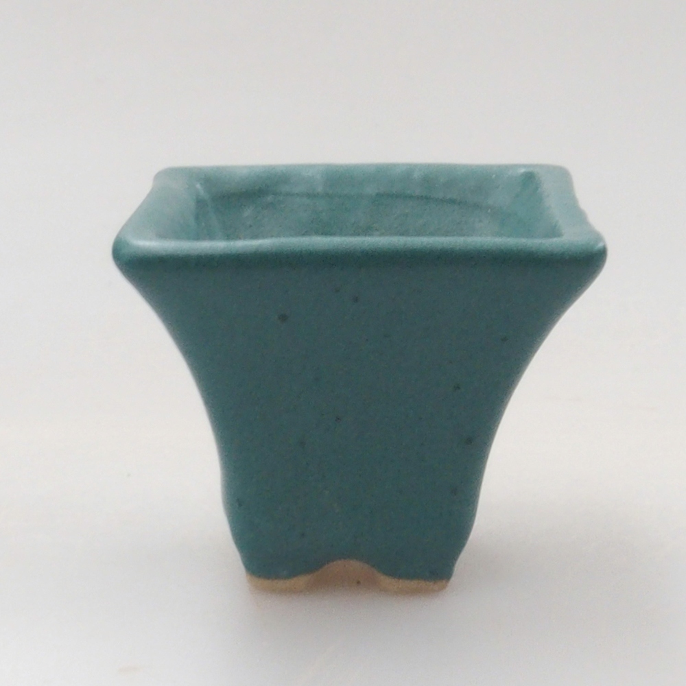 Bonsaischale aus Keramik 6,5 x 5,5 x 4 cm, Farbe blau